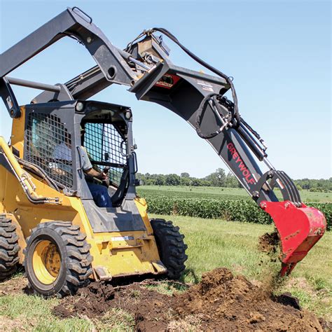 backhoe skid steer attachment|skid steer backhoe attachment review.